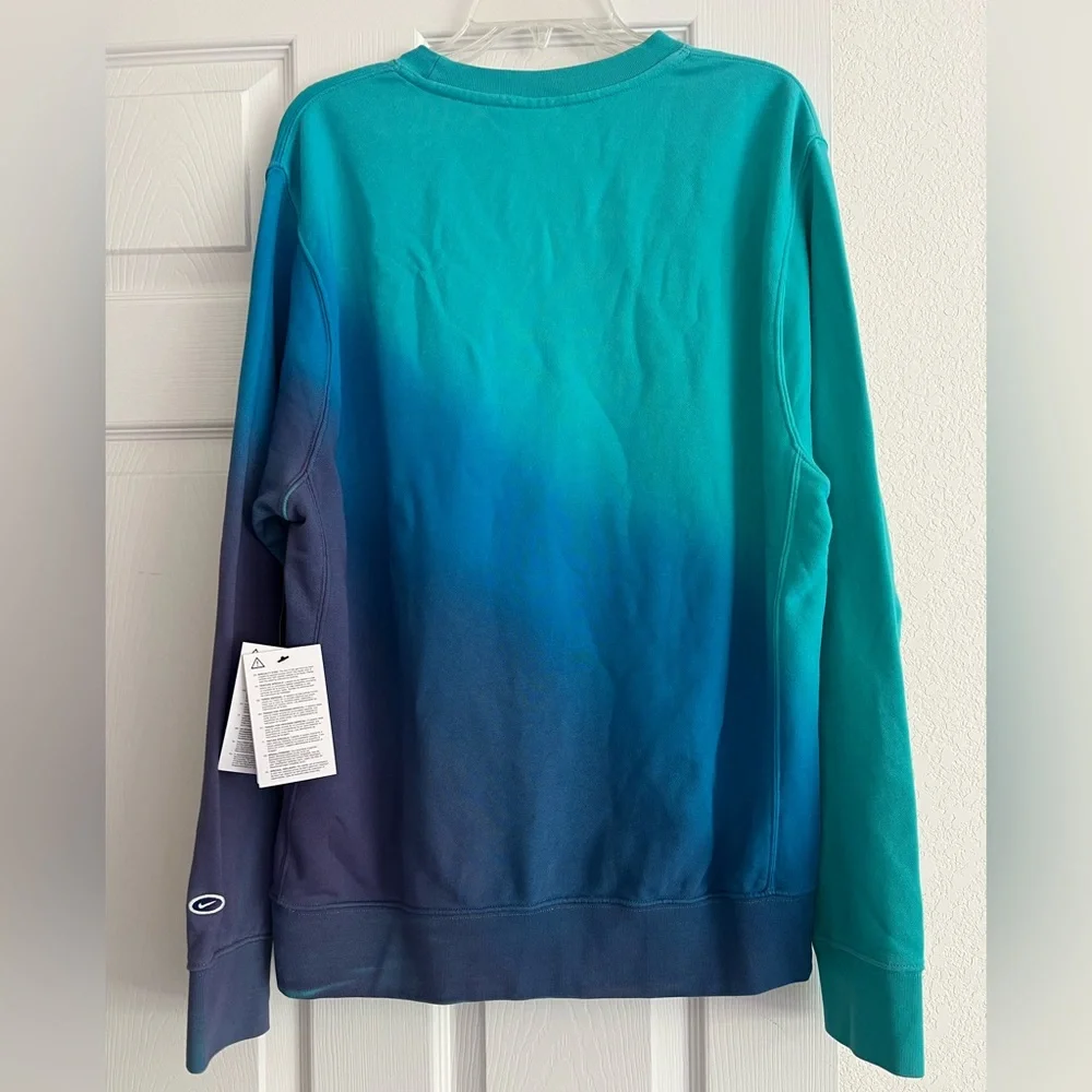 Nike Gradient Blue and Purple Men's Sweatshirt